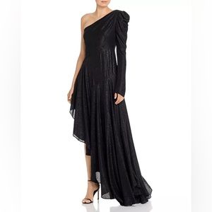 Amur Esmeralda Asymmetric One Shoulder Dress